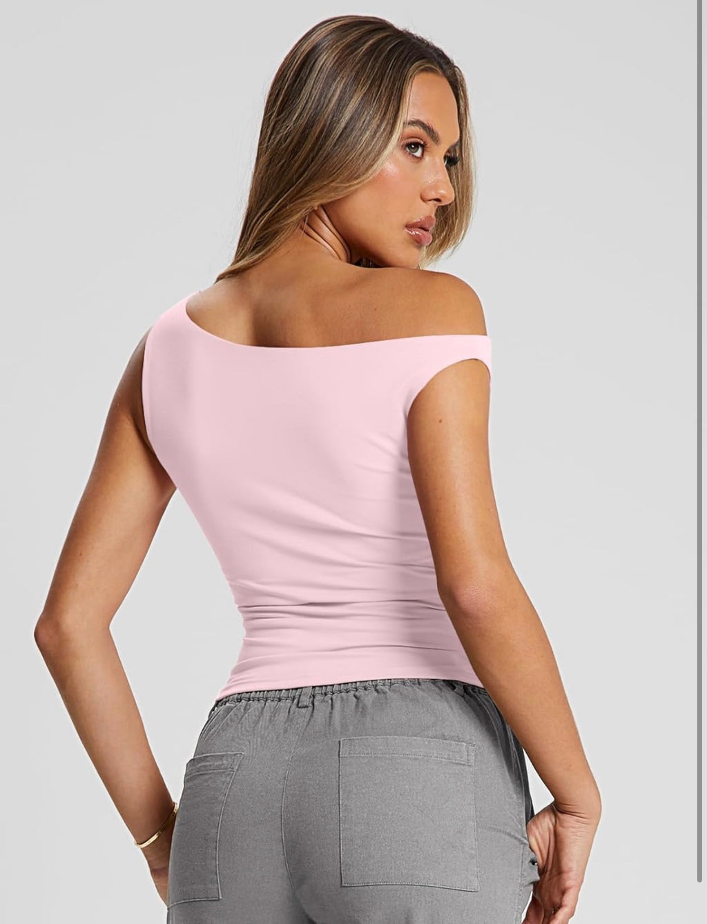 Noir One-Shoulder Top