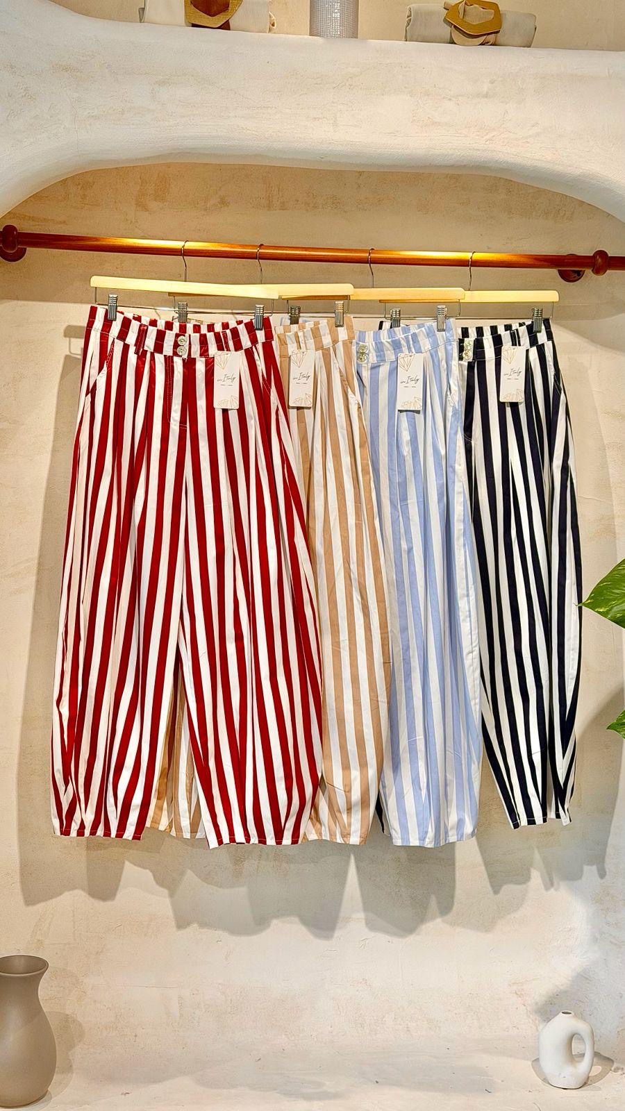Tuscany Stripes Pants - Marca Italiana 🇮🇹