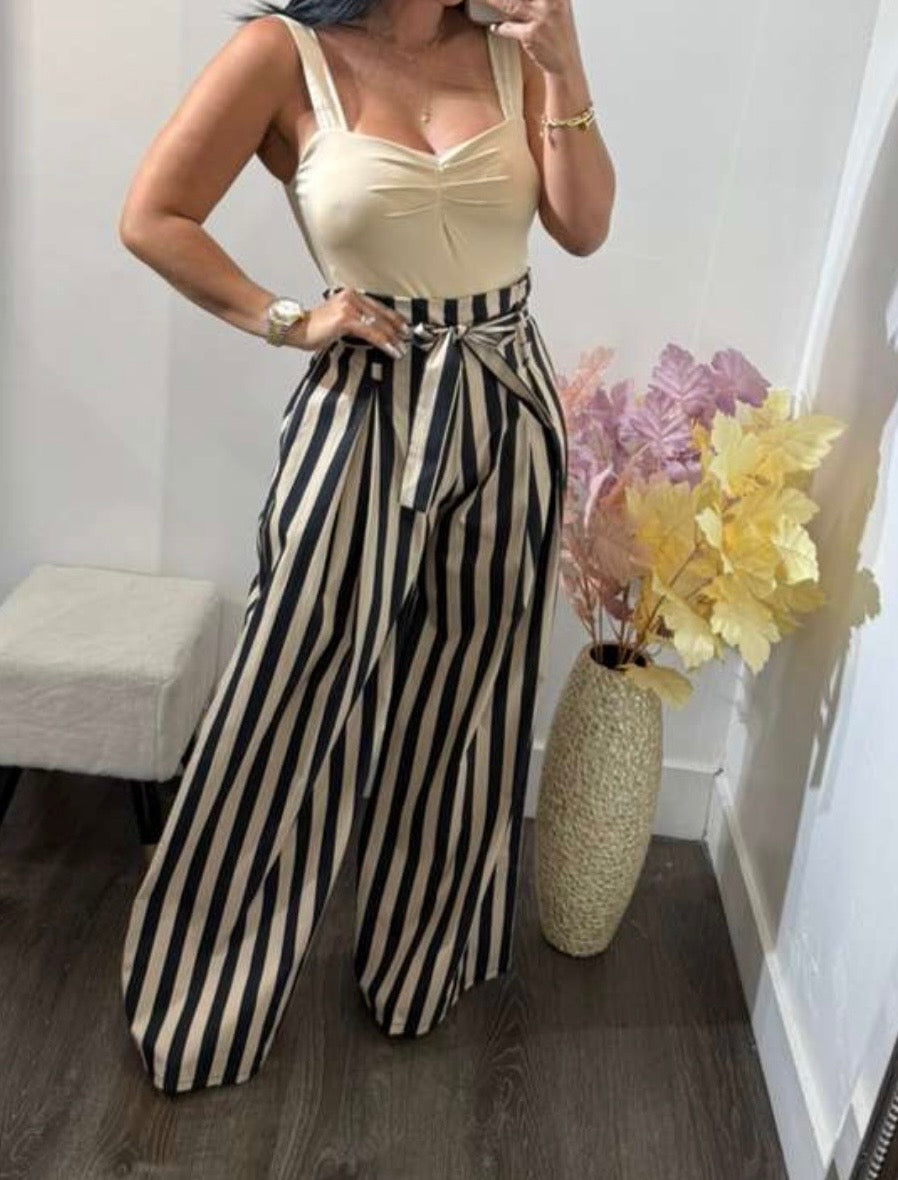 Belted Striped Pants – Made in Italy 🇮🇹
