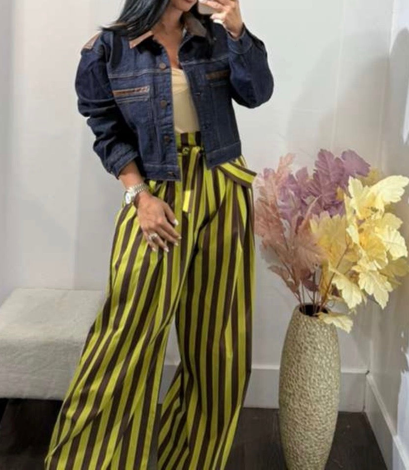 Belted Striped Pants – Made in Italy 🇮🇹
