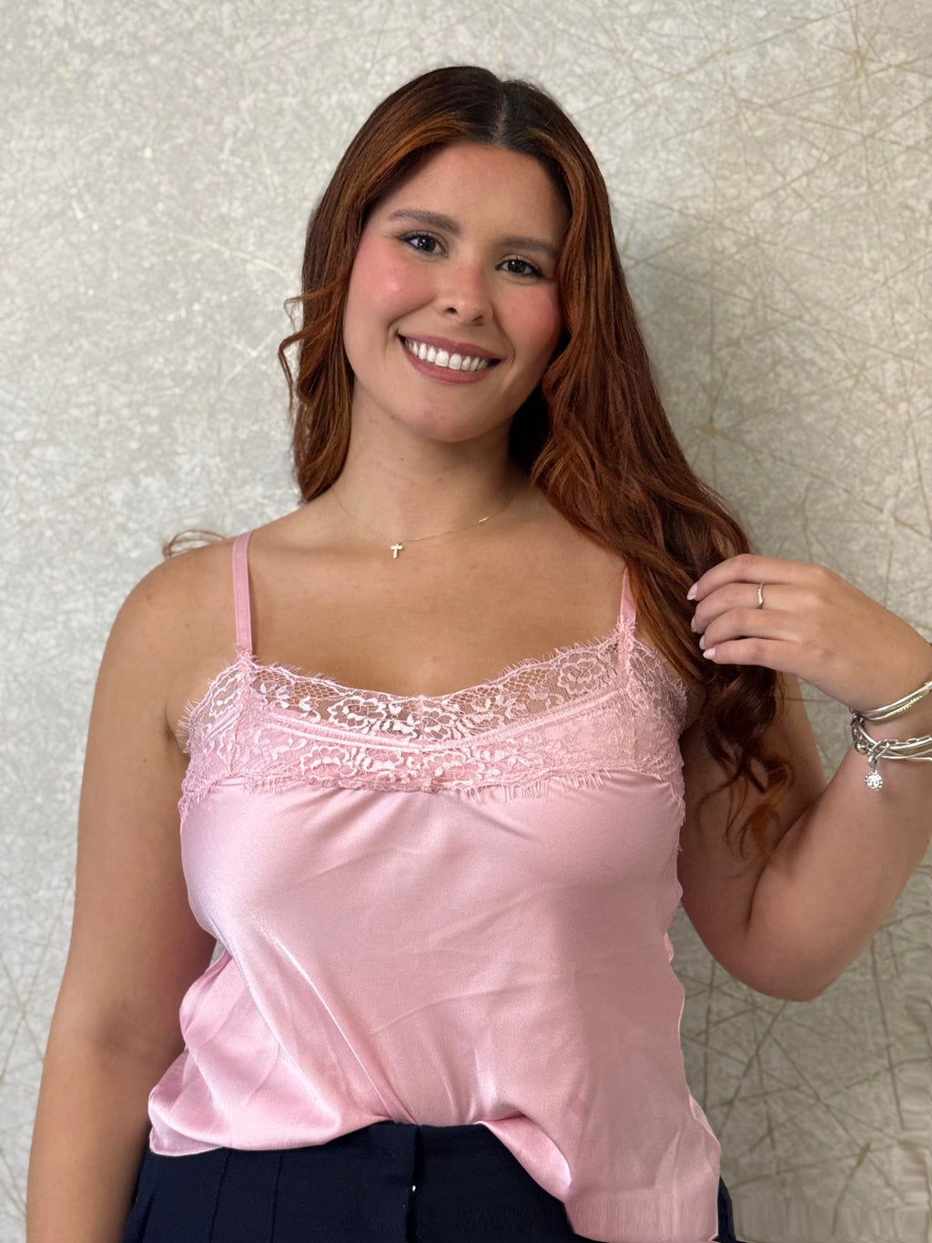Lace Satin Top – Made in Italy 🇮🇹