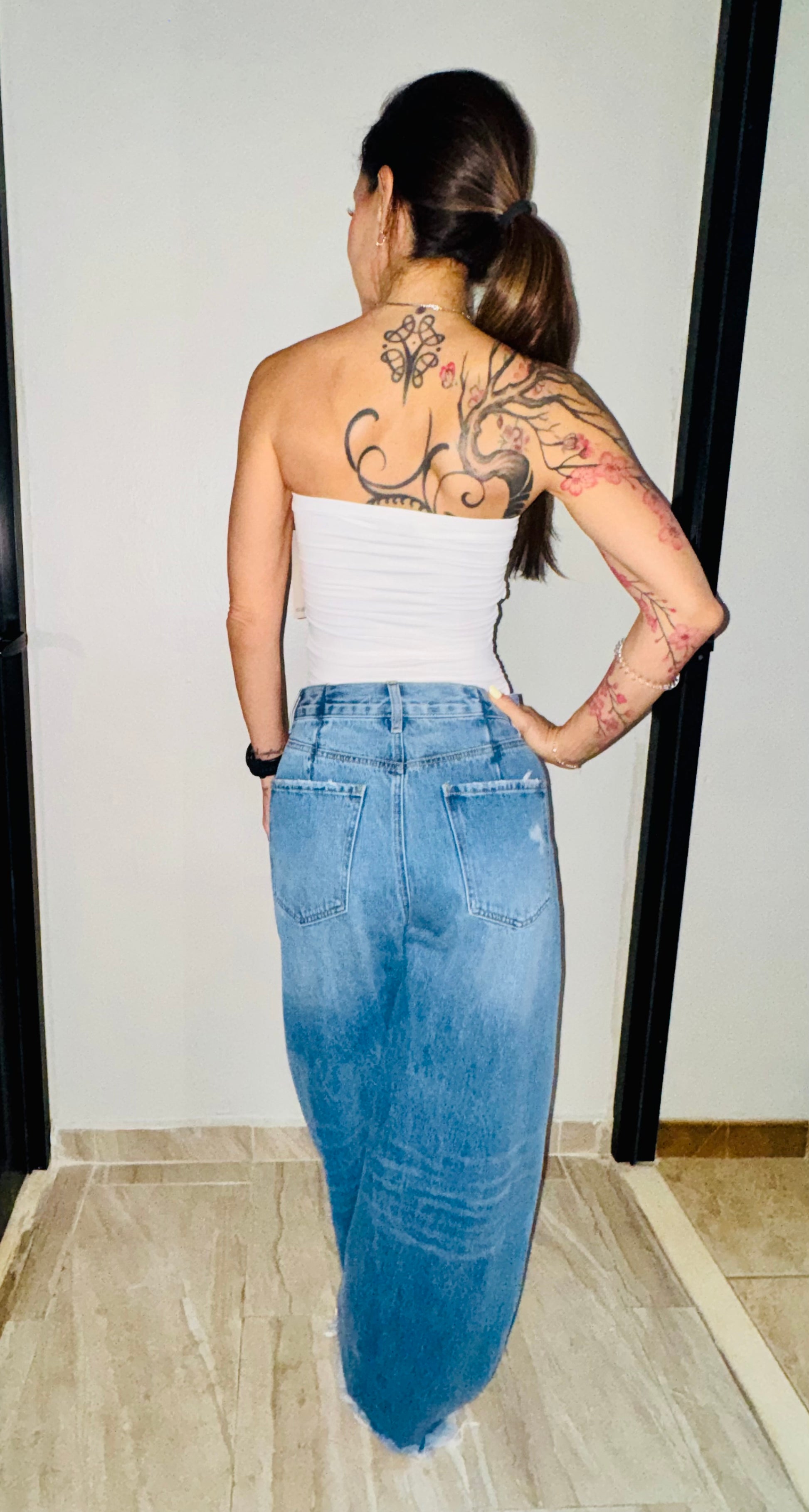 Strapless Shell Top
