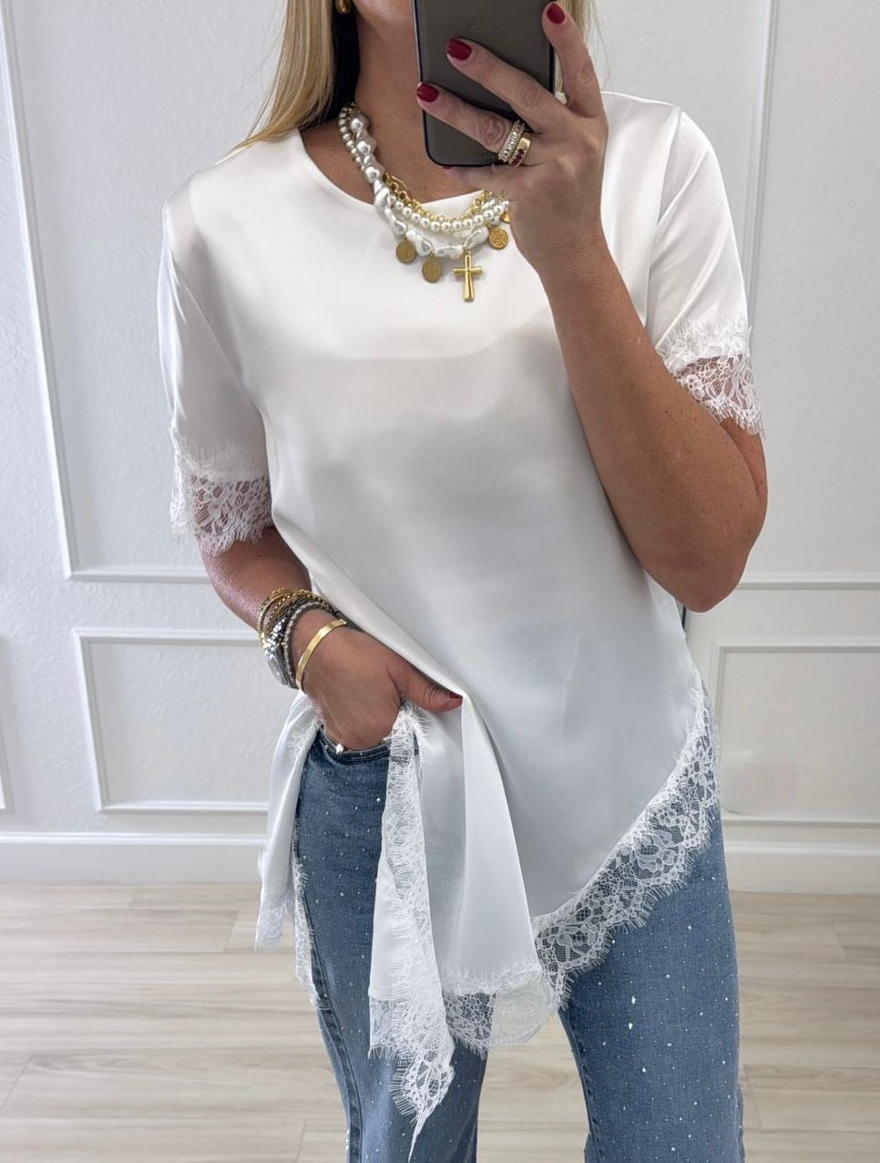 Toscana Lace Top – Marca Italiana 🇮🇹 One Size