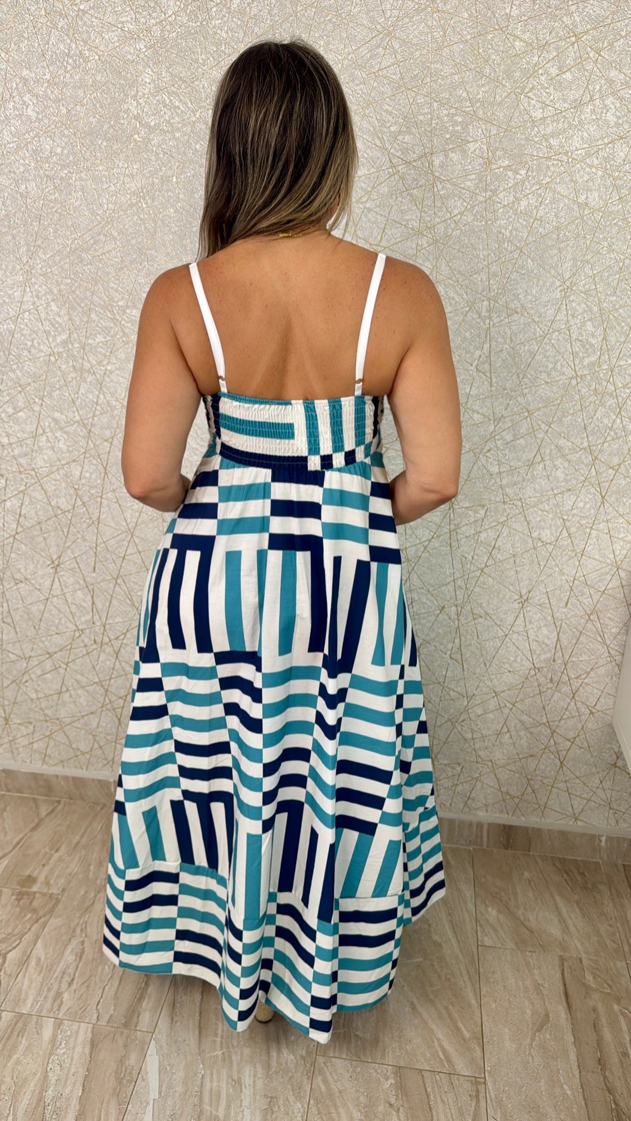 Capri Geometry Dress - Made in Italy 🇮🇹