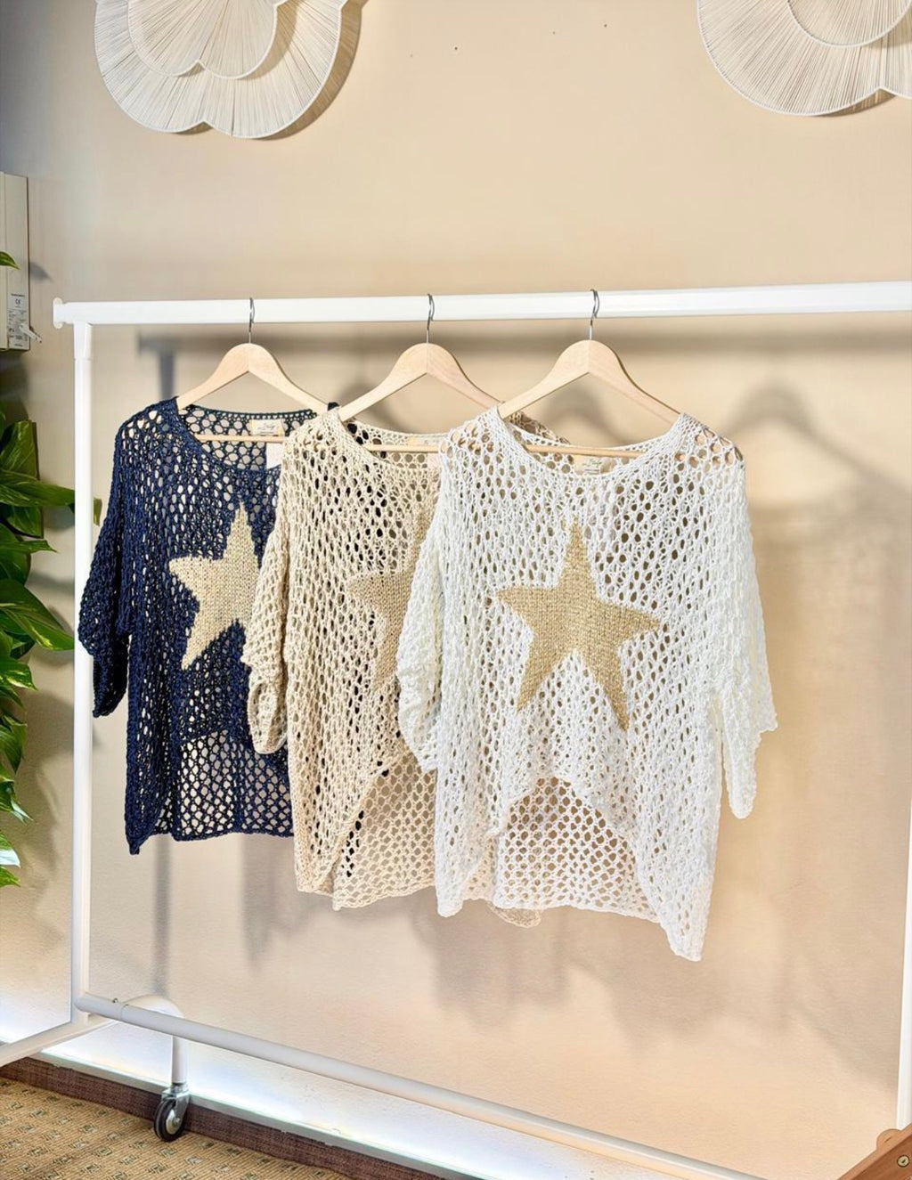 Crochet Golden Star Top - Marca italiana 🇮🇹