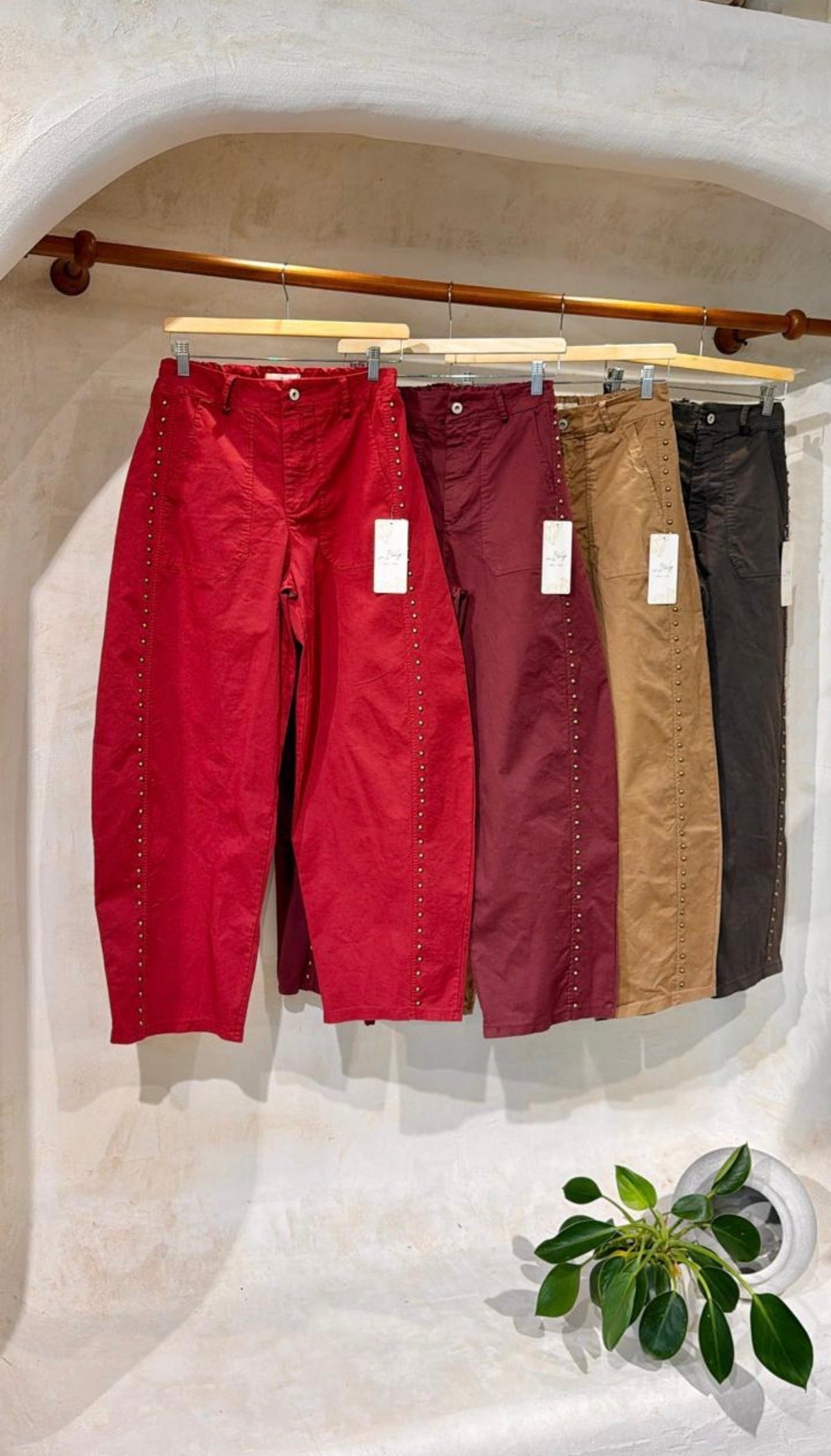 Barrel Pants with Studs