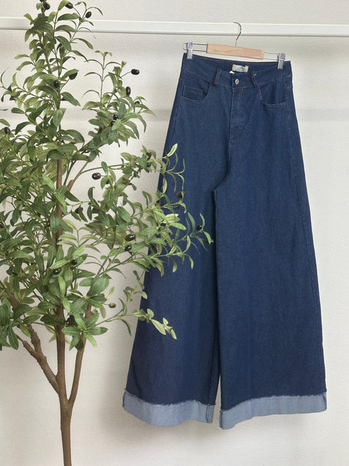 Blue Denim Palazzo Luxe - 🇮🇹