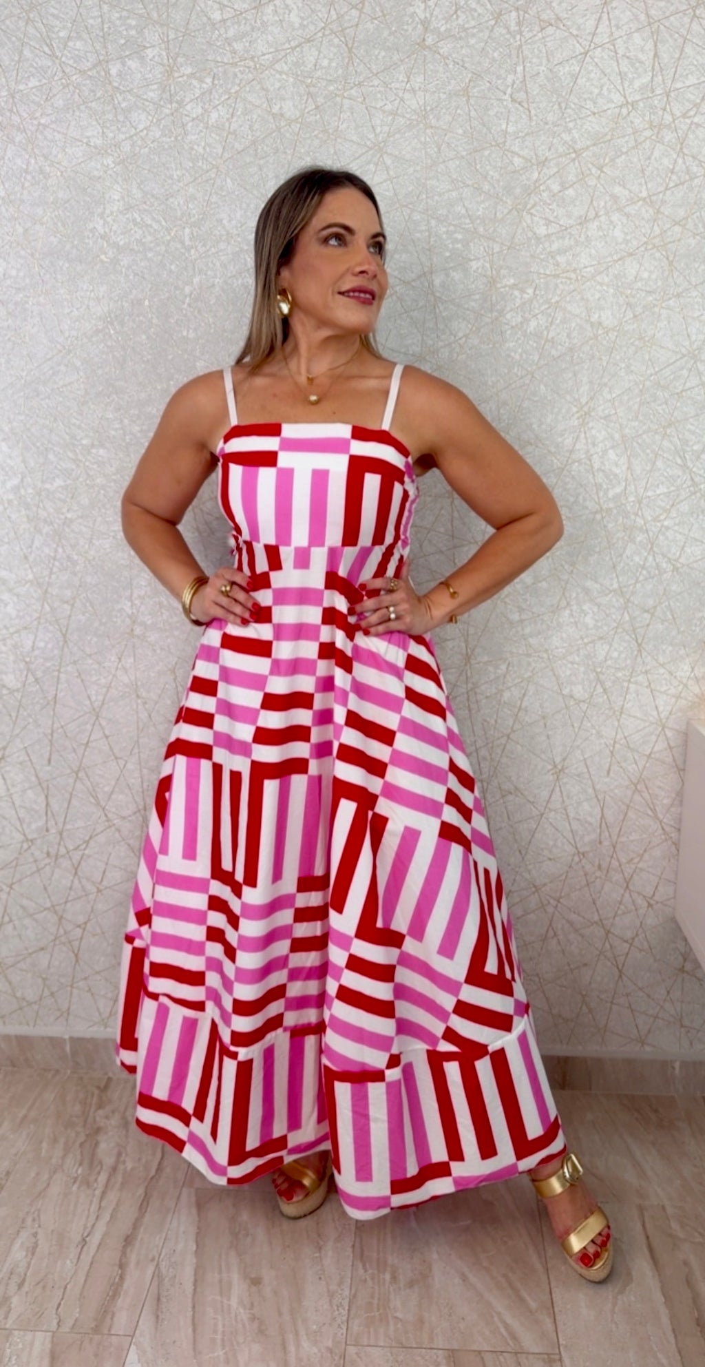 Capri Geometry Dress - Made in Italy 🇮🇹