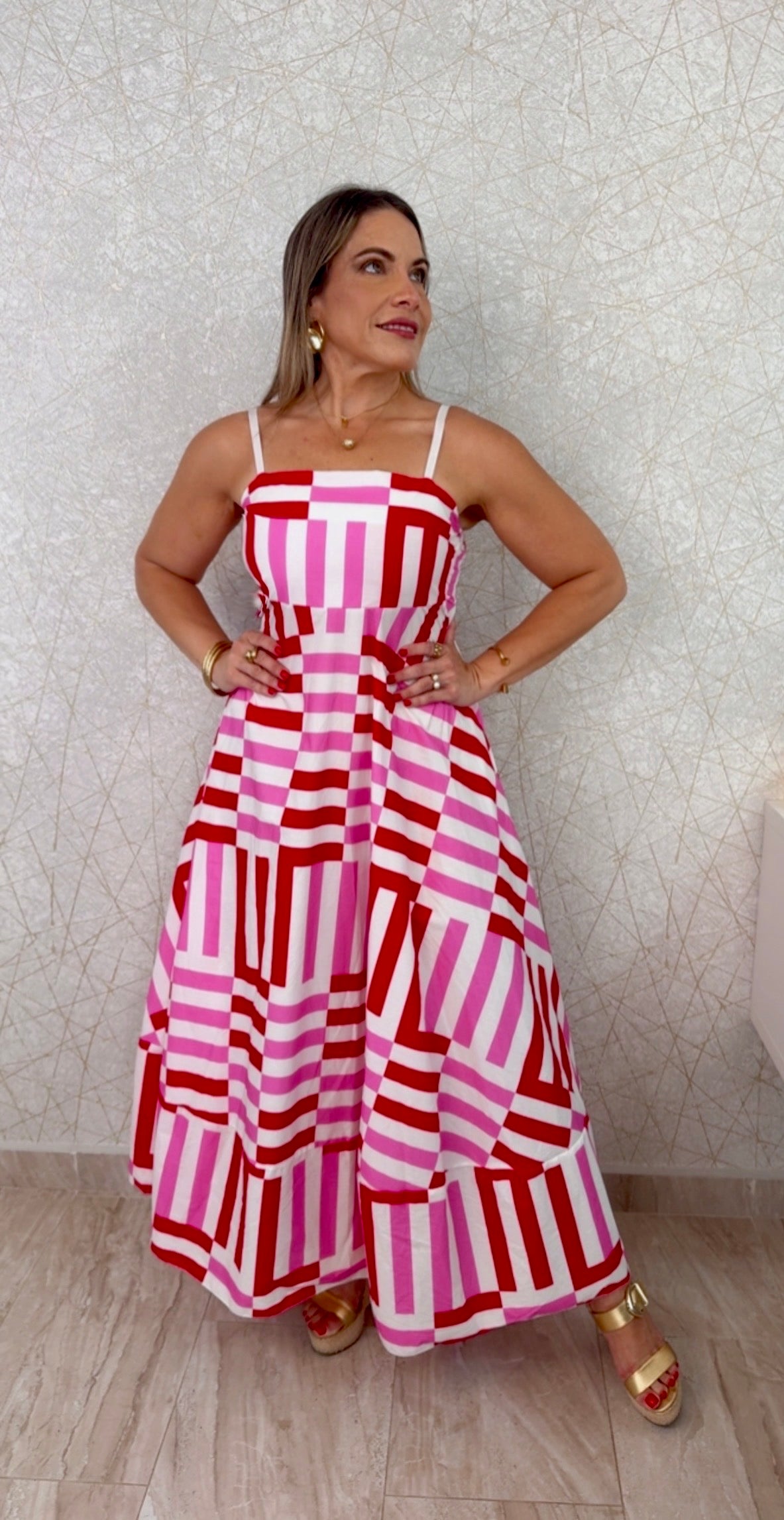 Capri Geometry Dress - Made in Italy 🇮🇹