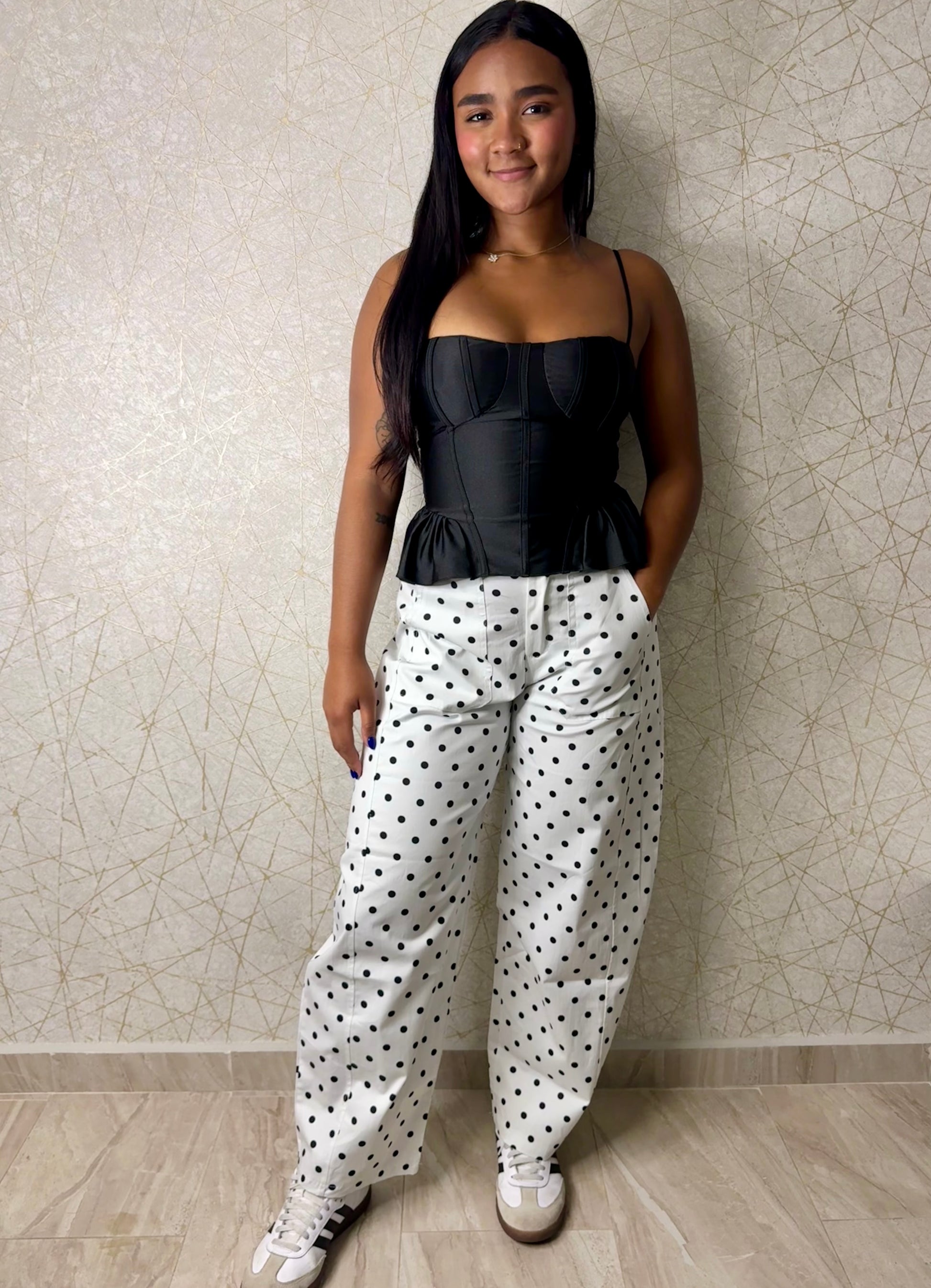 Satin Peplum Top - Made in Italy 🇮🇹