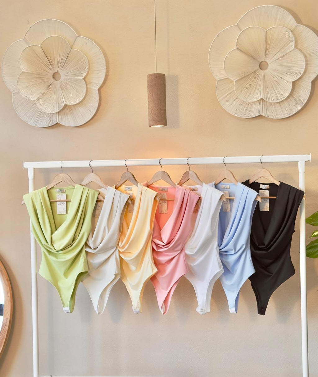 Bodysuit Aura Draped – Marca Italiana 🇮🇹