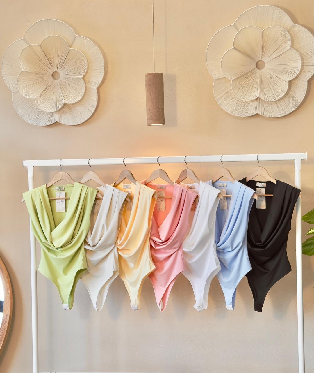 Bodysuit Aura Draped – Marca Italiana 🇮🇹