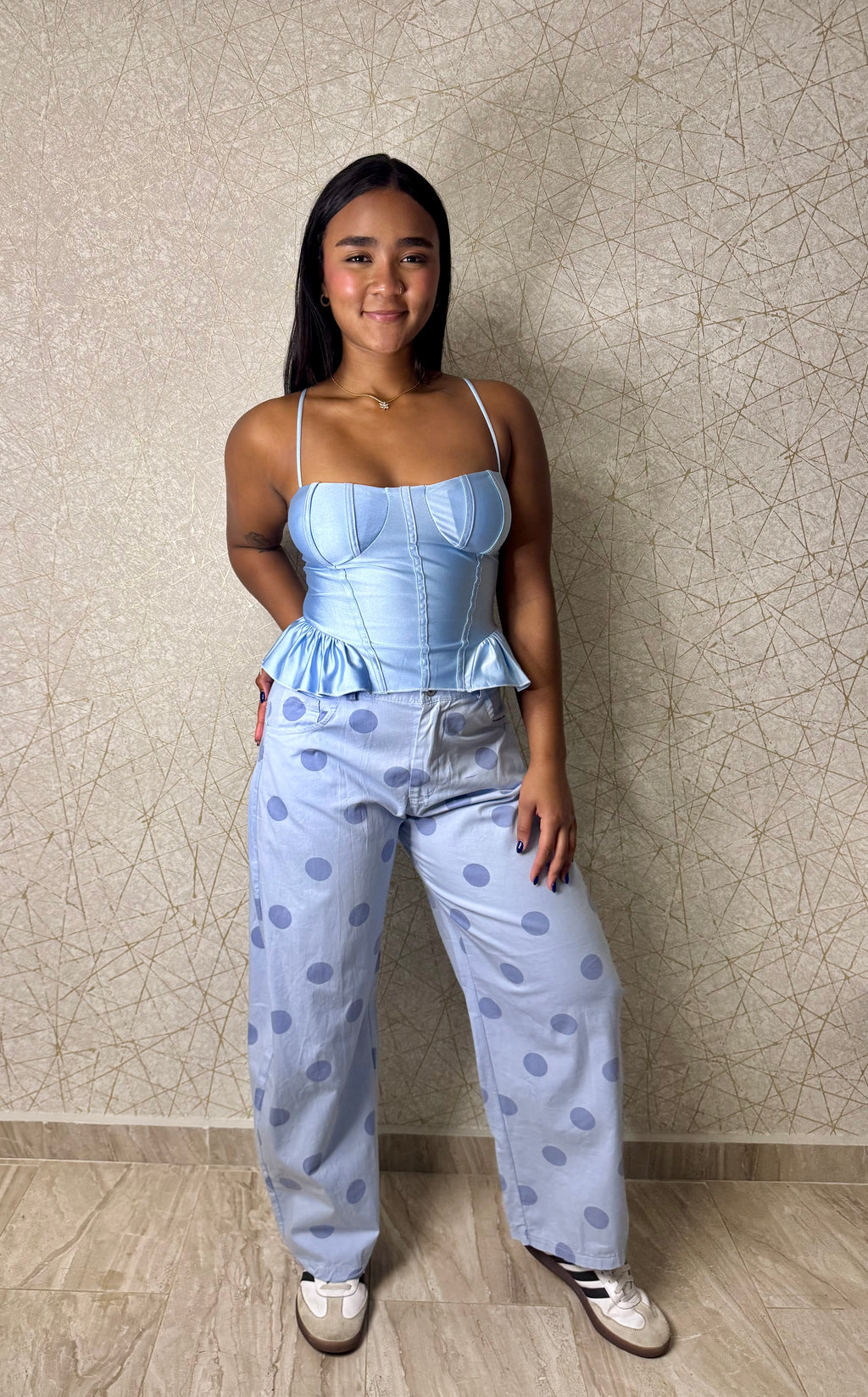 Satin Peplum Top - Made in Italy 🇮🇹