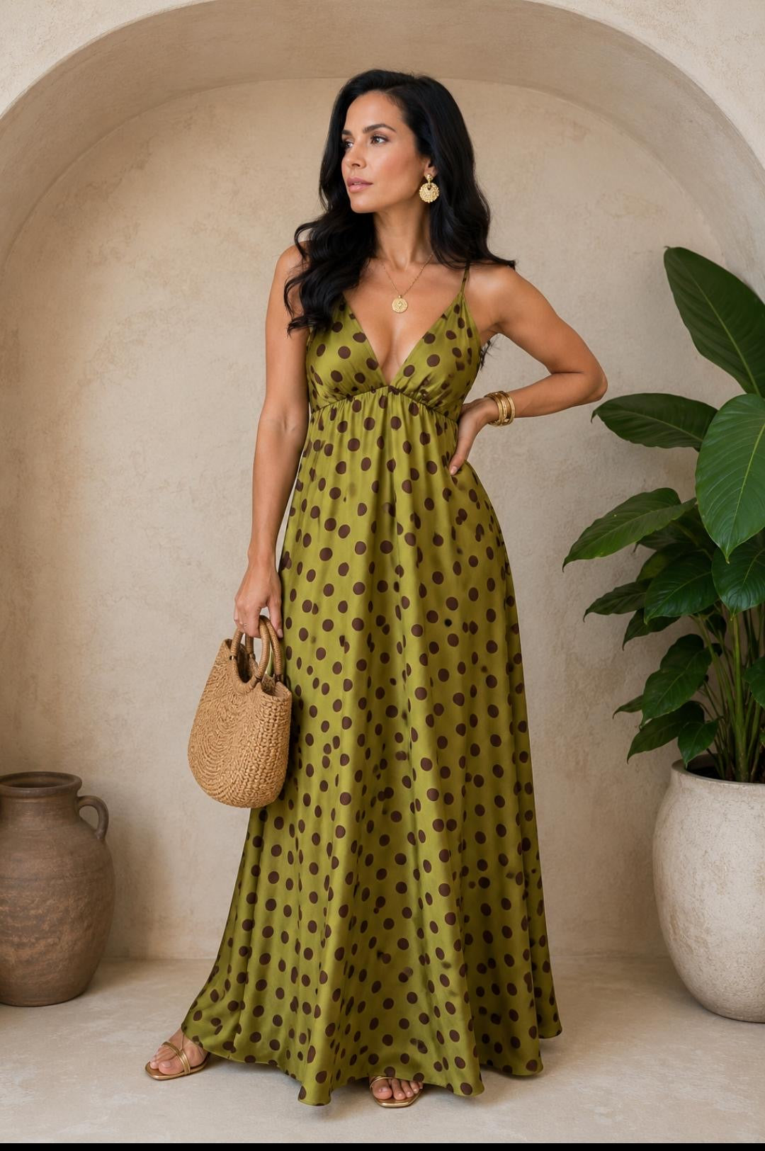 Serafina Satin Dress - Marca Italiana 🇮🇹