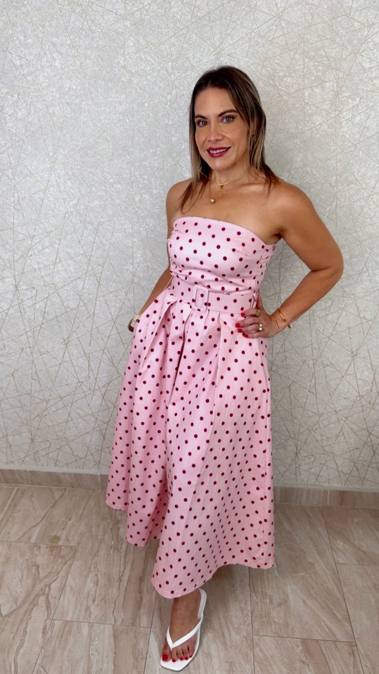 Polka Belle Midi Dress – Made in Italy 🇮🇹