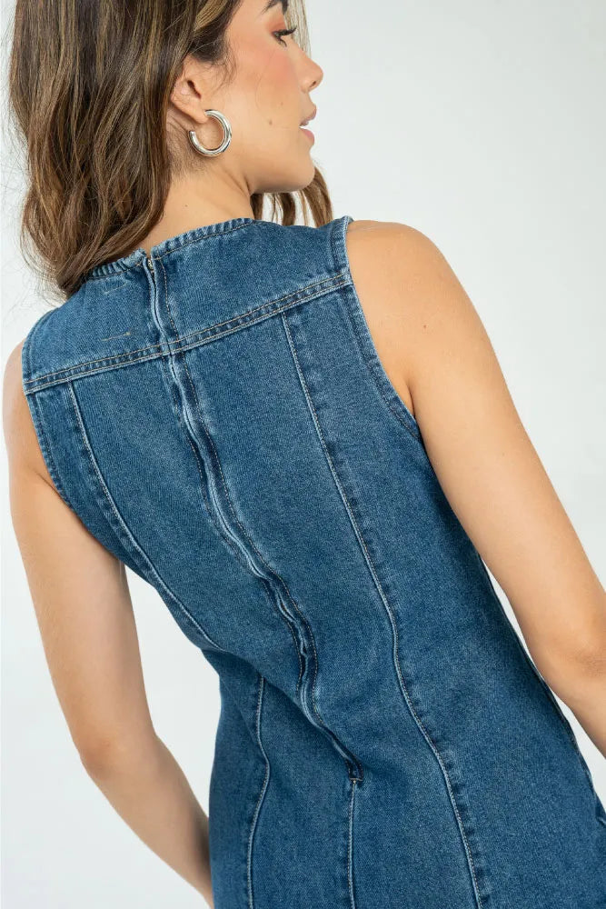 Denim Midi Dress