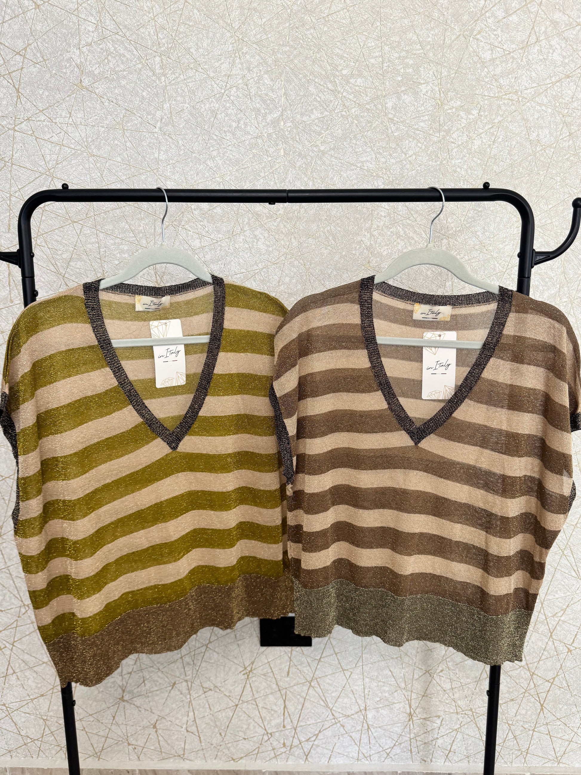 Gianna Stripe Top - Marca Italiana 🇮🇹