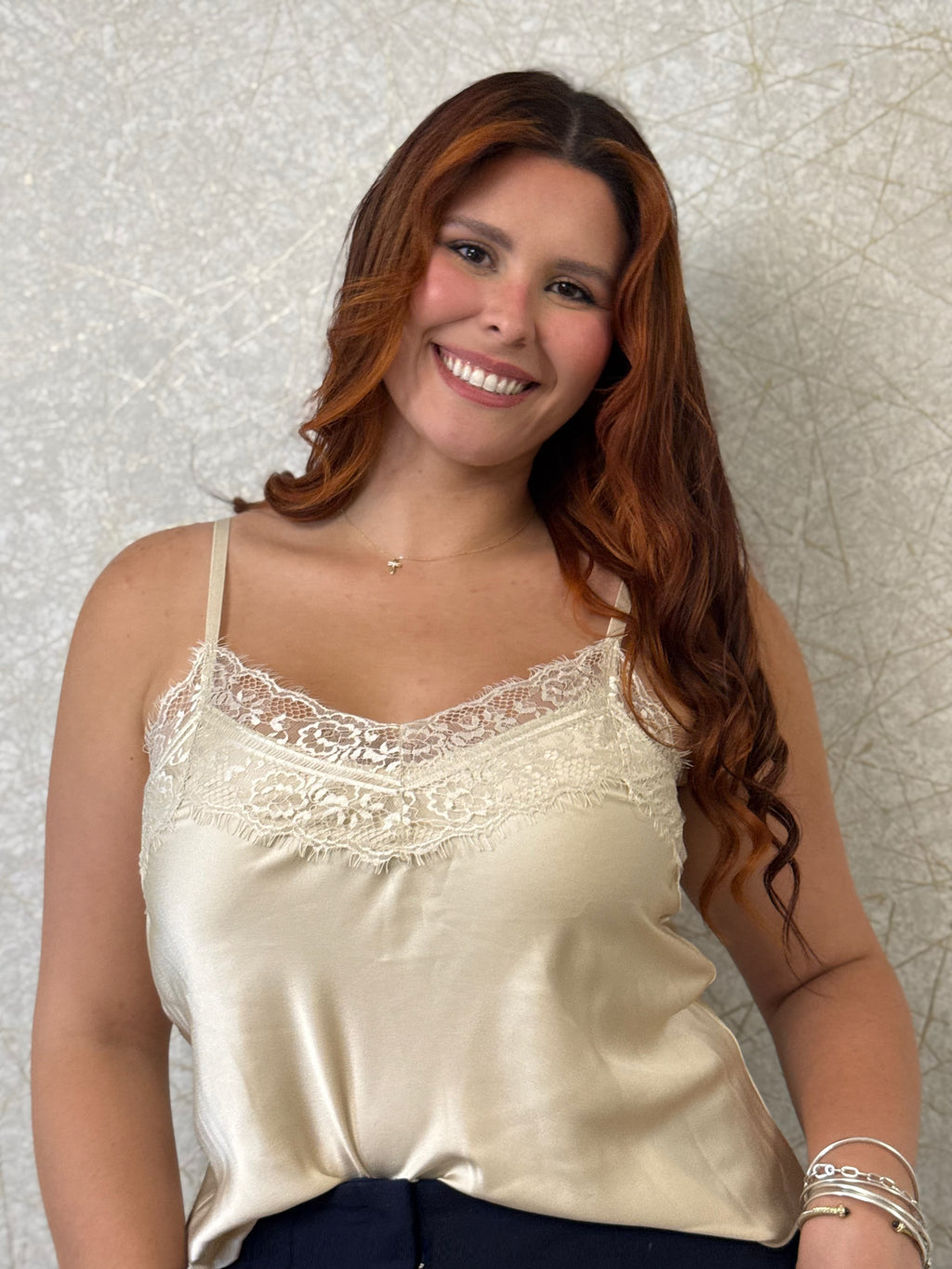 Lace Satin Top – Made in Italy 🇮🇹
