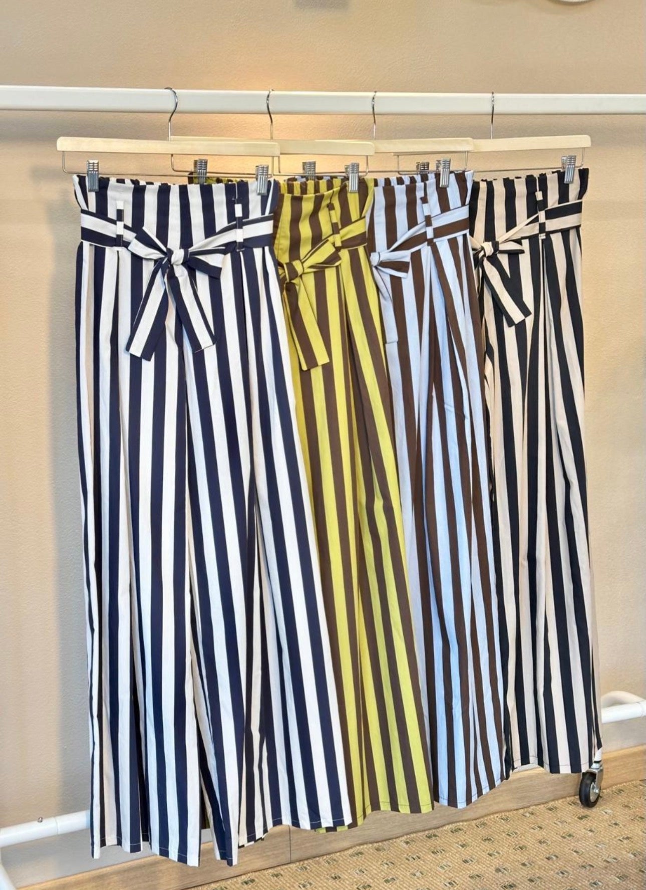 Belted Striped Pants – Made in Italy 🇮🇹