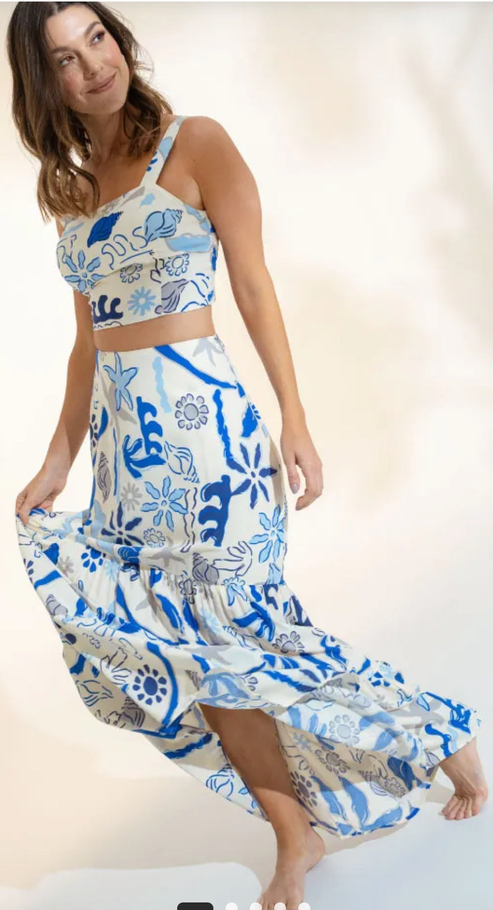 Ocean Muse Maxi Skirt