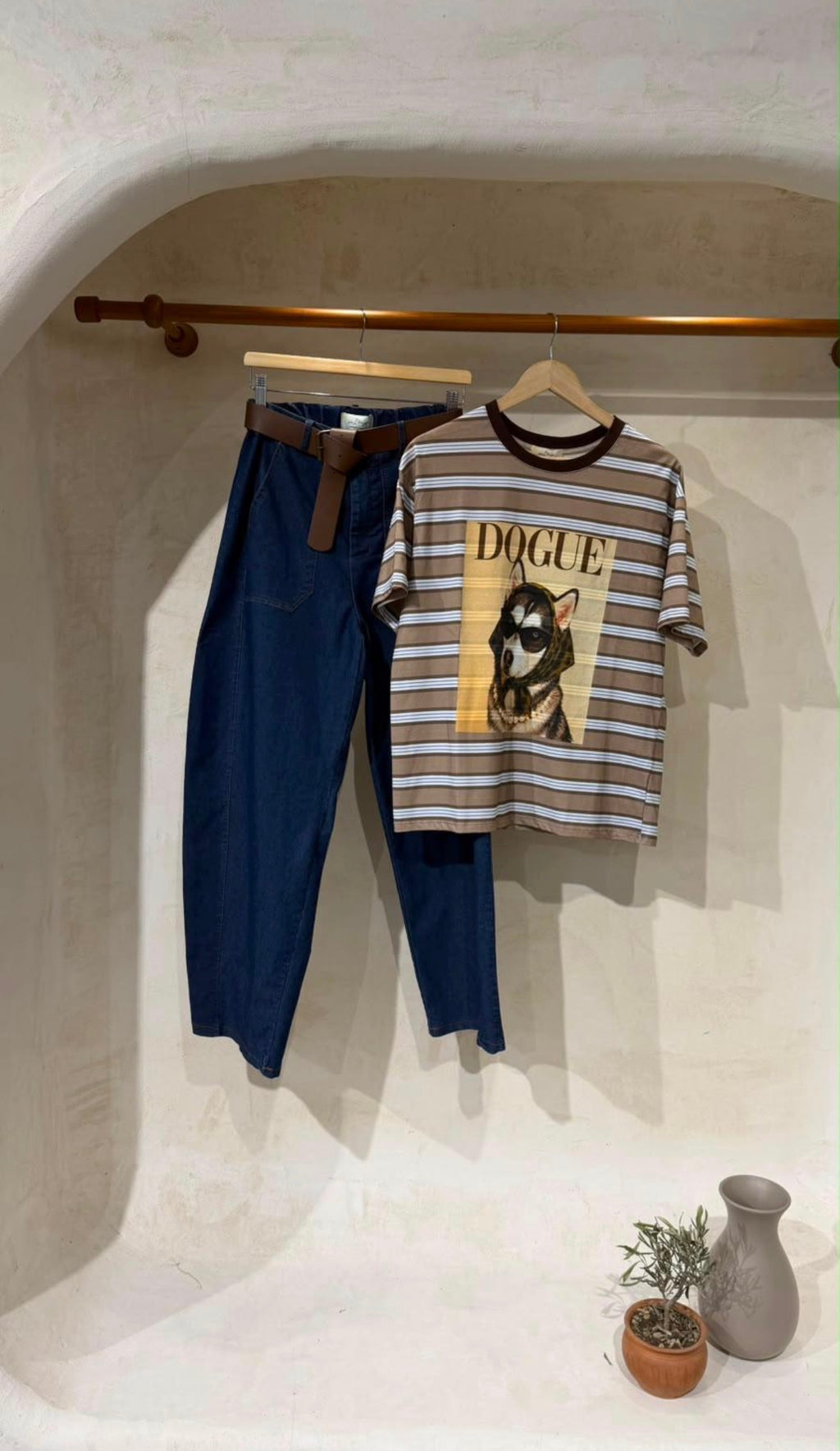 Denim Barrel Jeans Dark Blue- Marca Italiana