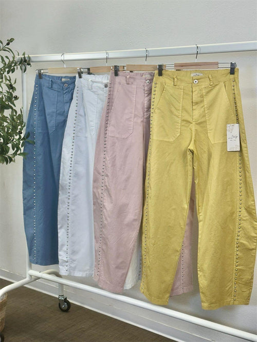 Barrel Pants with Studs