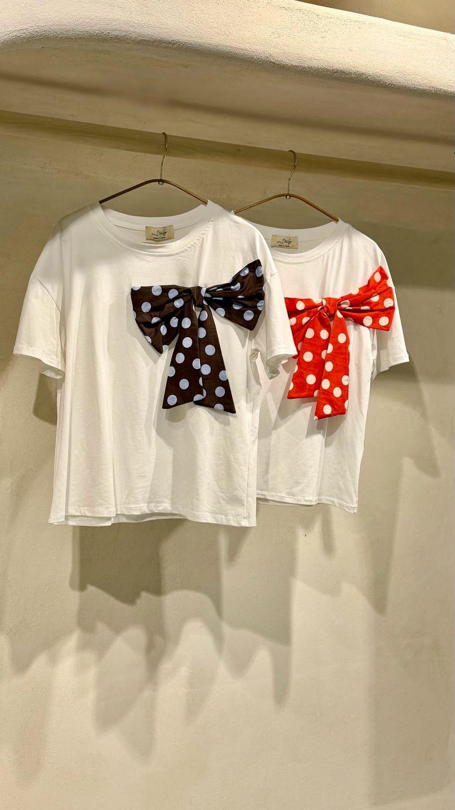 Bella Bow Tee - Marca italiana 🇮🇹
