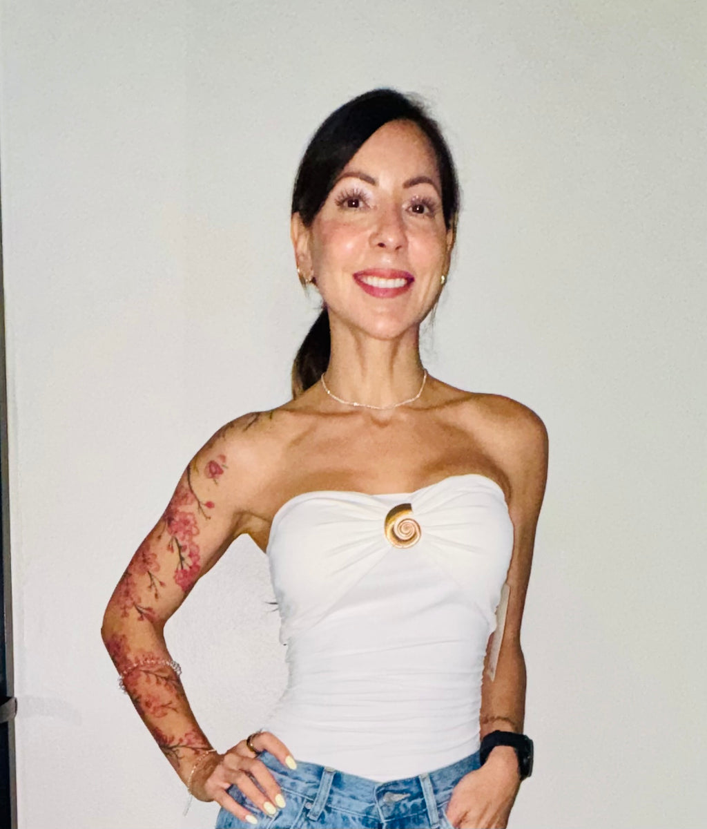 Strapless Shell Top