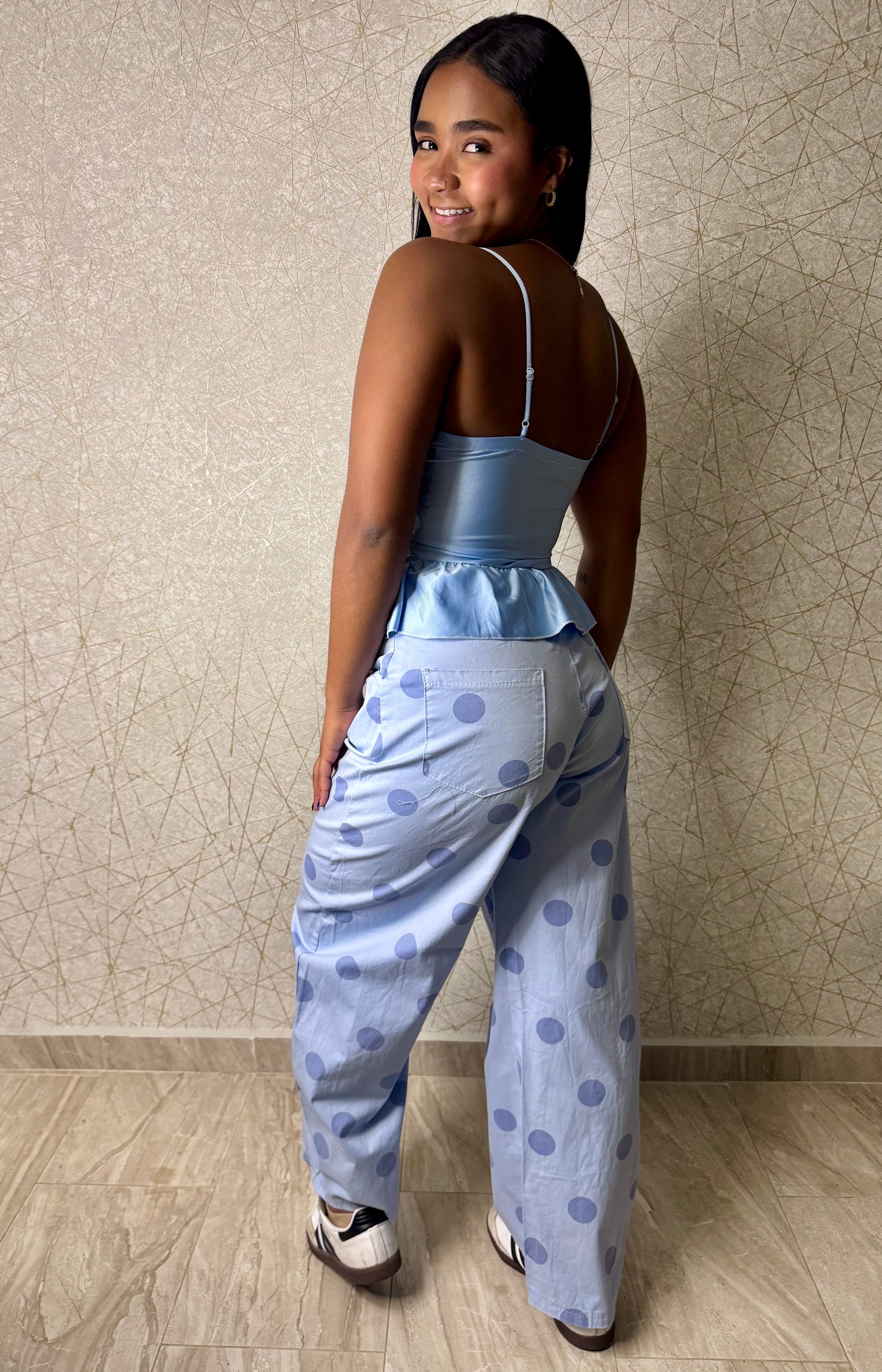 Satin Peplum Top - Made in Italy 🇮🇹