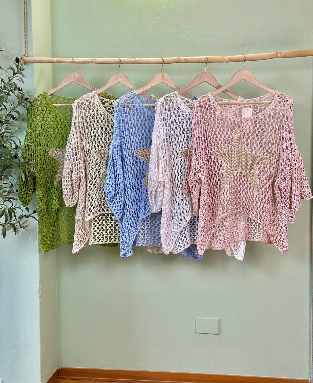 Crochet Golden Star Top - Marca italiana 🇮🇹