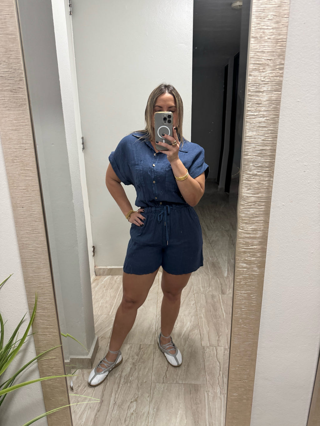 Portofino Linen Romper – Made in Italy 🇮🇹