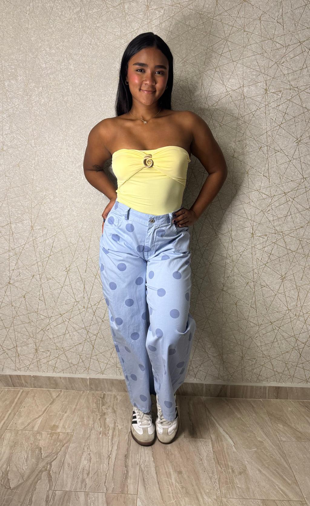 Strapless Shell Top