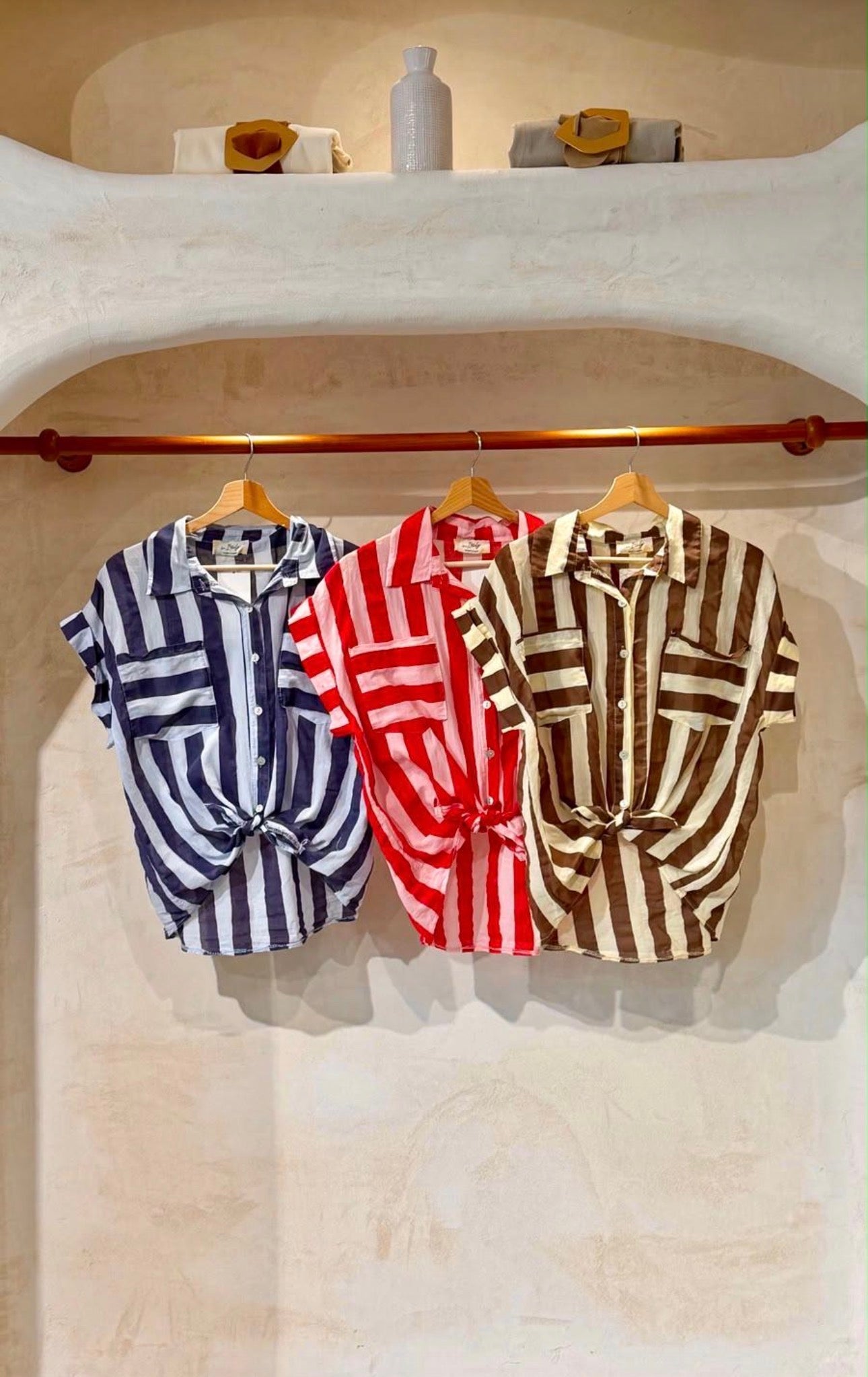 Stripe & Knot Shirt - Marca Italiana 🇮🇹