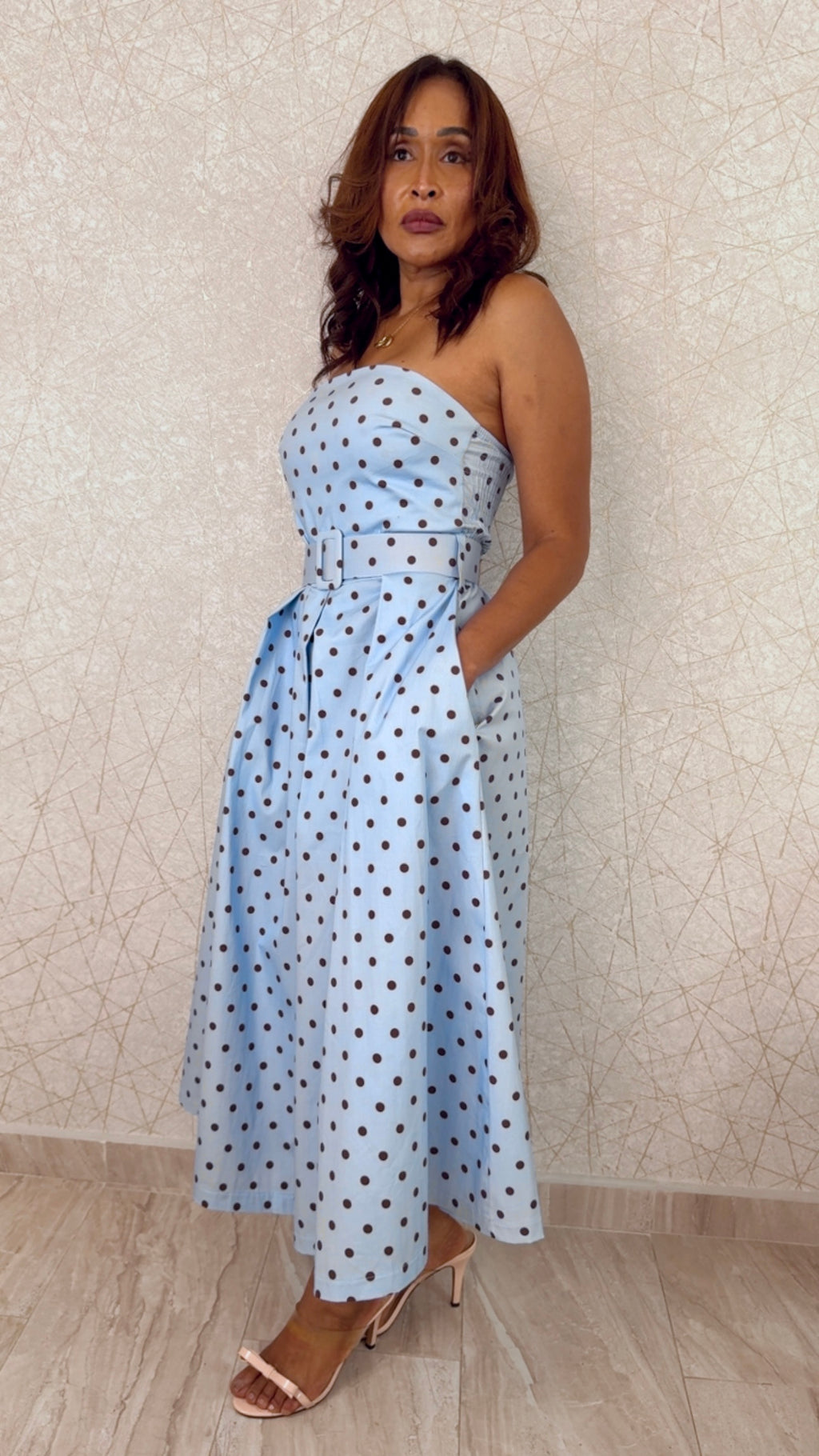 Polka Belle Midi Dress – Made in Italy 🇮🇹