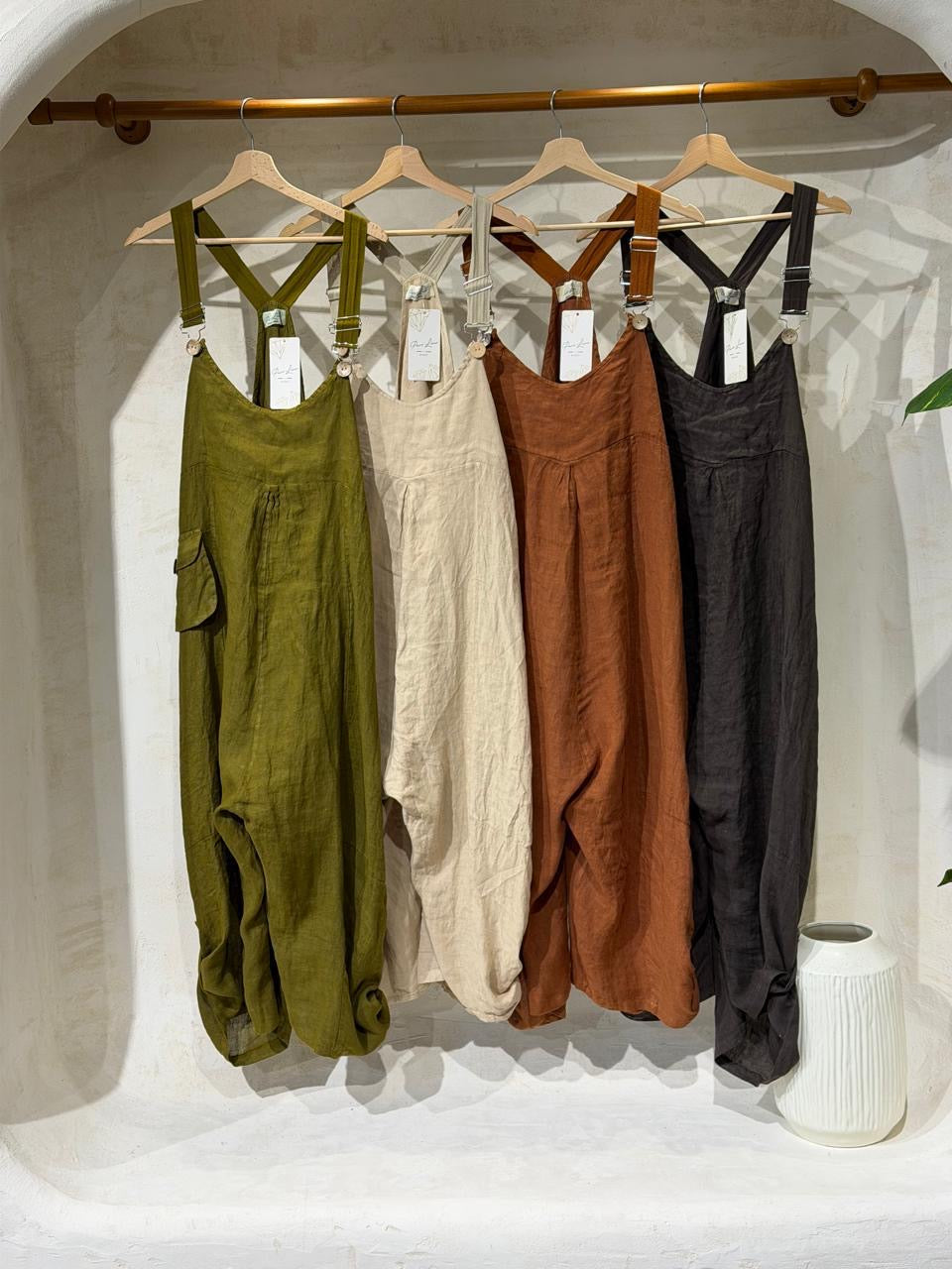 Linen Fall Jumpsuit - Marca Italiana 🇮🇹