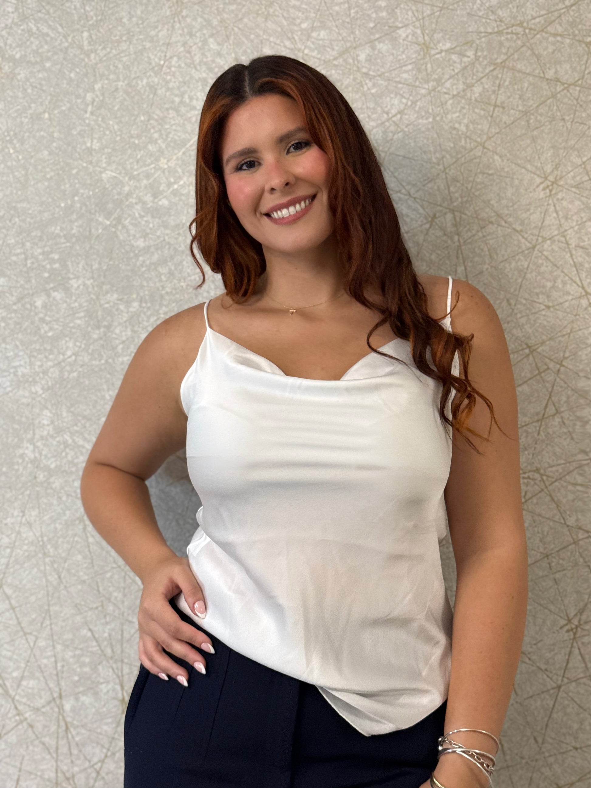 Italian Chic Satin Top 🇮🇹