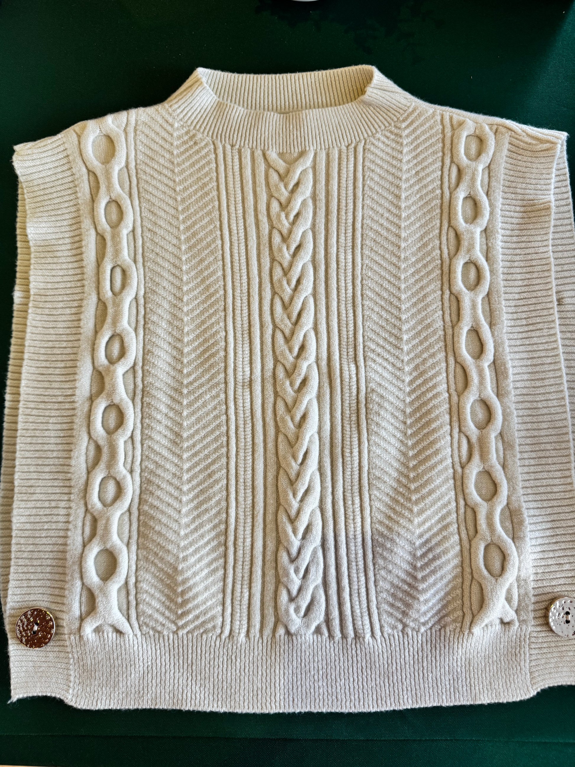 Capri Cable Knit Vest – Marca Italiana 🇮🇹