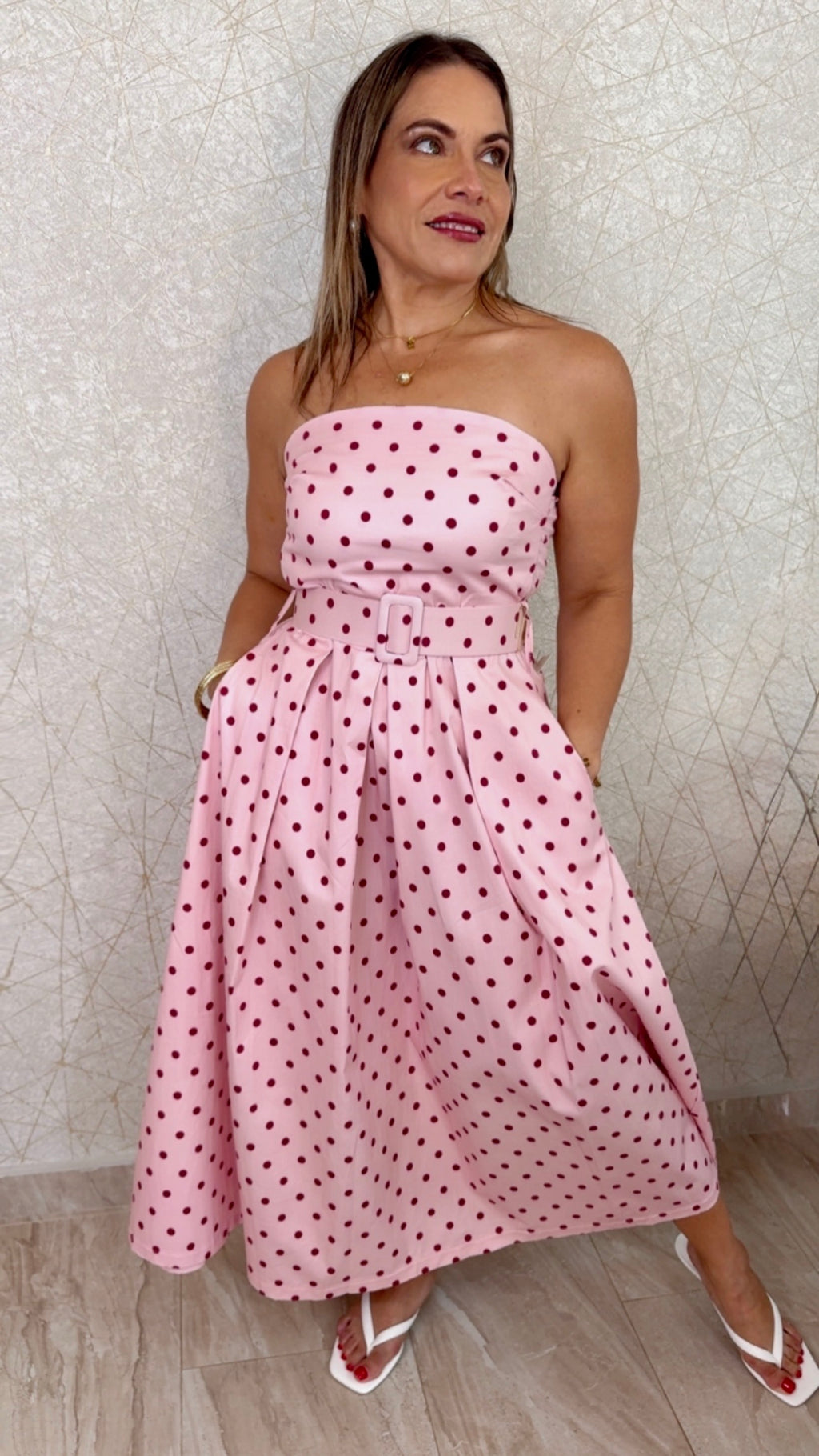 Polka Belle Midi Dress – Made in Italy 🇮🇹