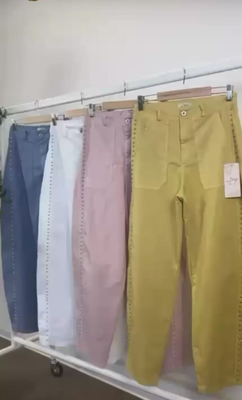 Barrel Pants with Studs